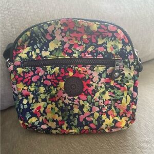 Kipling Floral Crossbody Bag Vibrant Nylon Design